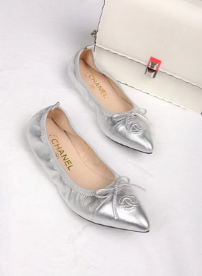 CHANEL Shallow mouth flat shoes Women--053